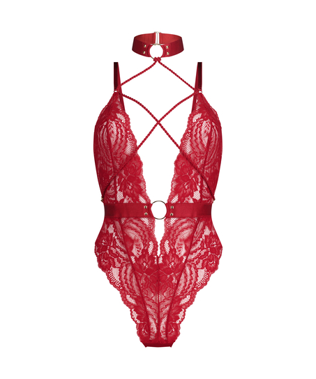 Private Brandy body open crotch, Red