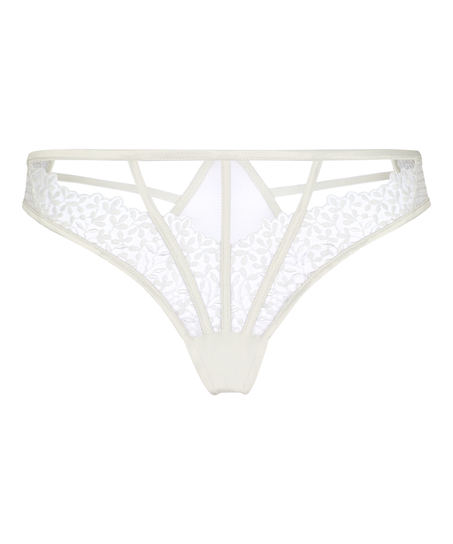 Kristina Highleg Thong, White