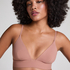 Smooth Triangle Bralette, Brown