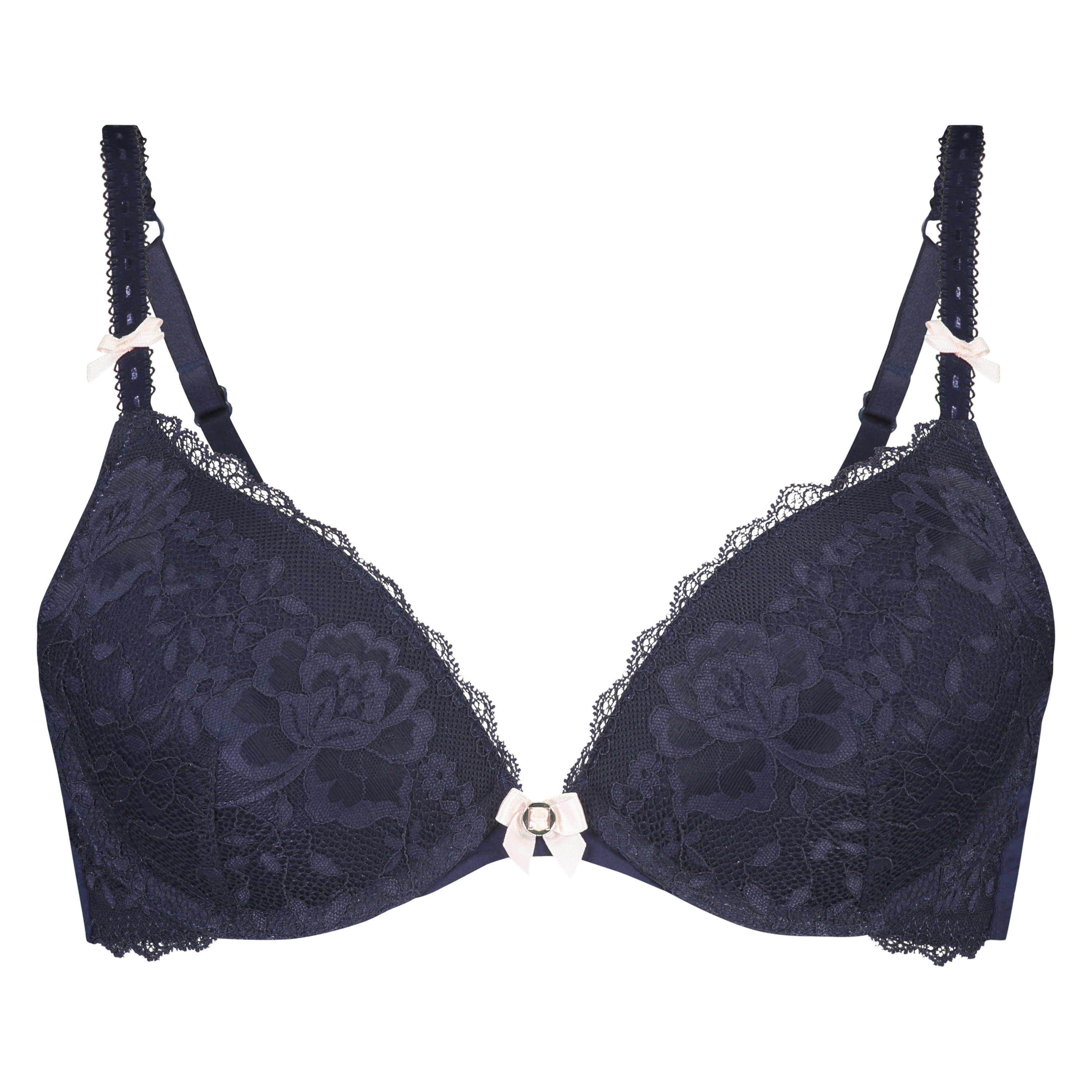 Maya Padded Underwired Push-Up Bra, Blue, main