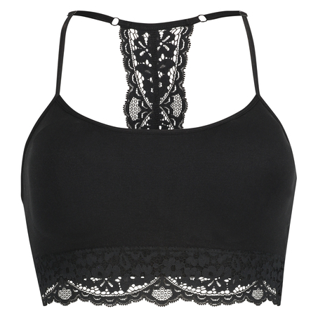 Marine seamless bralette, Black