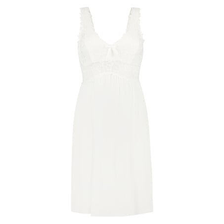 Nora Lace Slip Dress, White