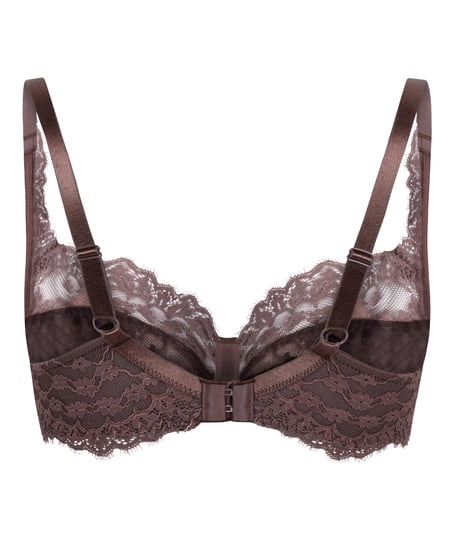 Daisy Non-Padded Underwired Bra, Brown