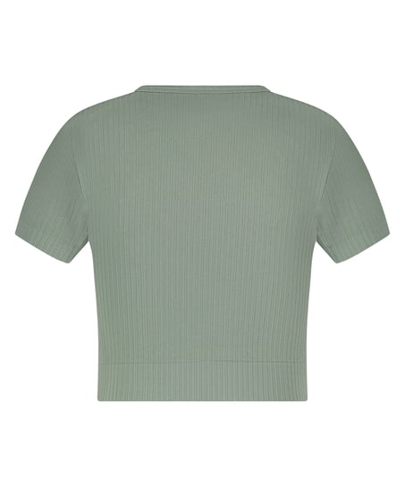 HKMX Seamless Sport Cropped Top, Green