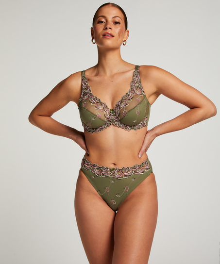 Diva Non-Padded Underwired Bra, Green