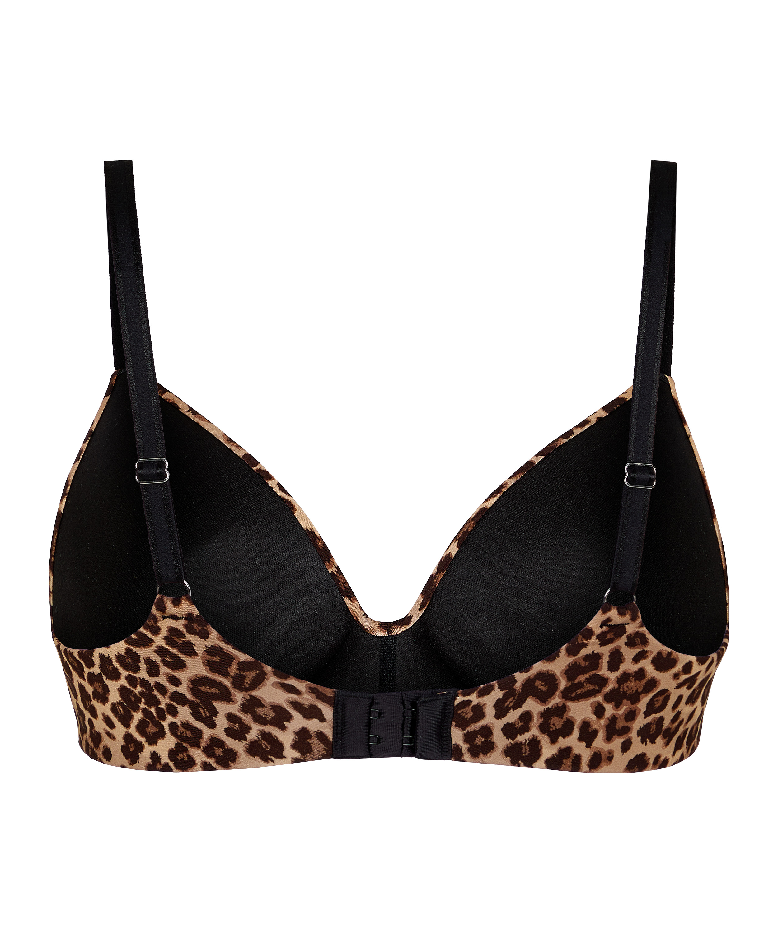 Mona padded non-underwired bra, Brown, main