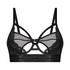 Pleasure Non-Padded Longline Underwired Bra, Black