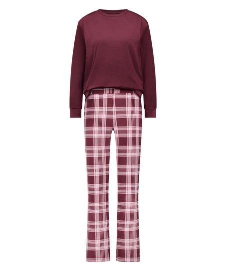 Velvet Pyjama Set, Purple