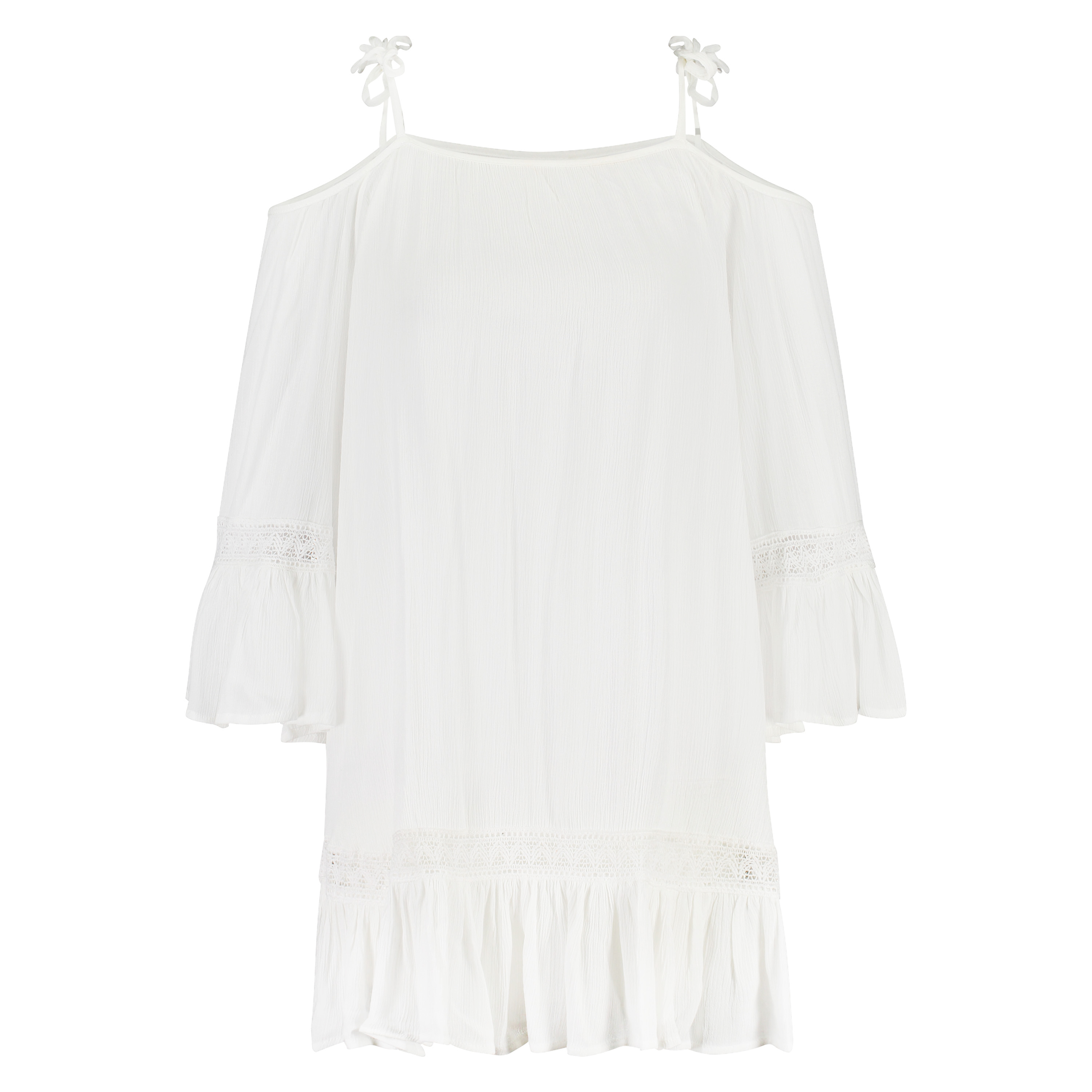 Off Shoulder Tunic, White, main