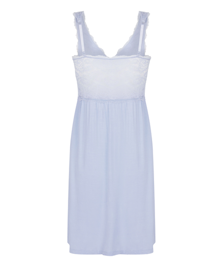 Nora Lace Slip Dress, Blue