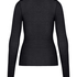 super soft Lace V-Neck shirt with Cashmere, Black