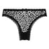 V-shaped Brazilian knickers mesh, Black
