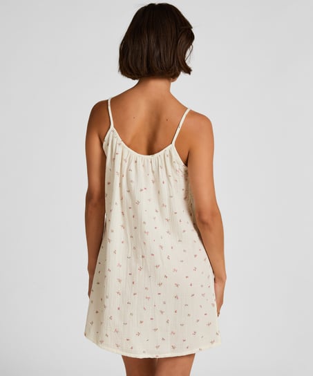 Muslin Slipdress, White