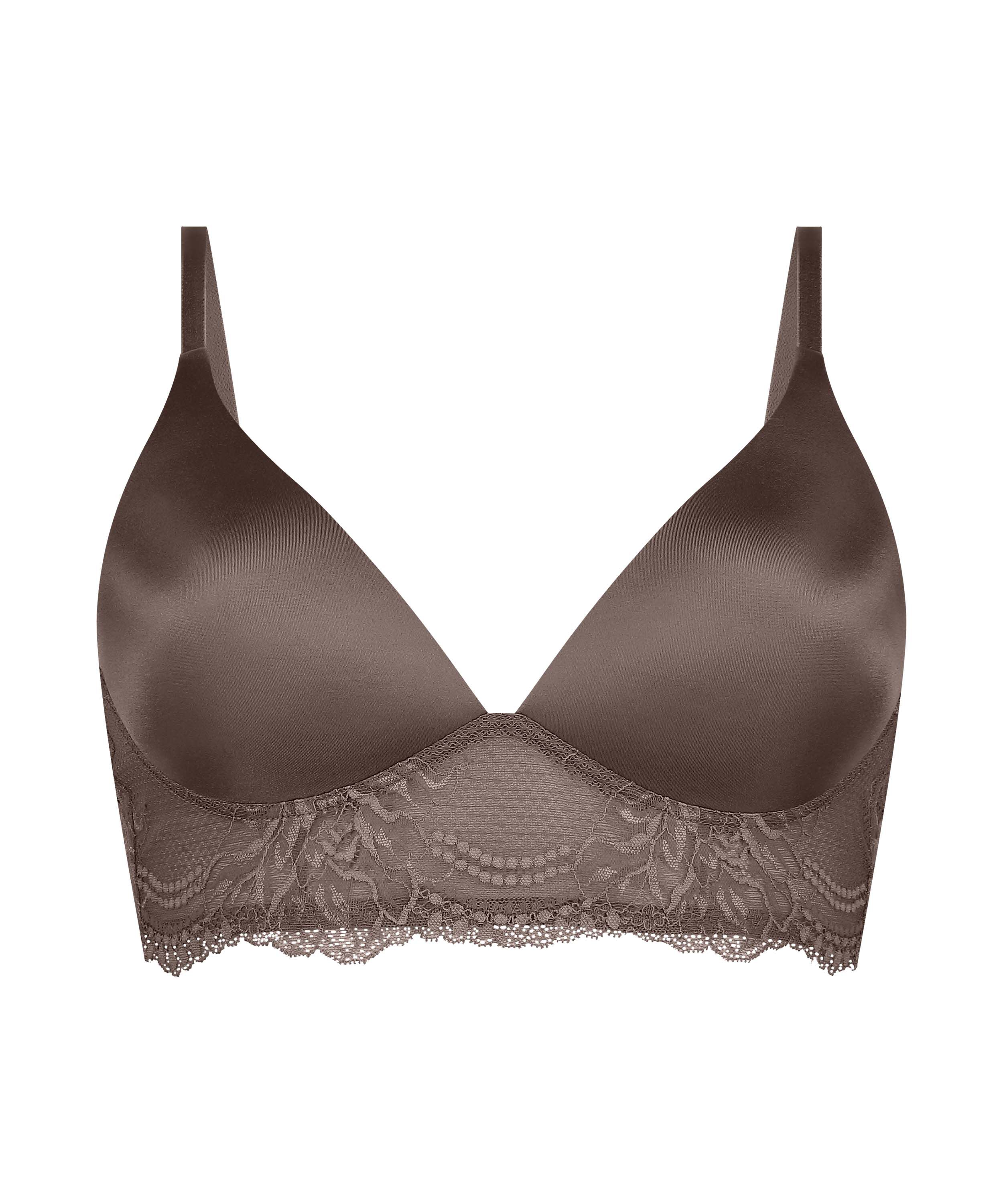 Leonie Padded Non-Wired Bra, Brown