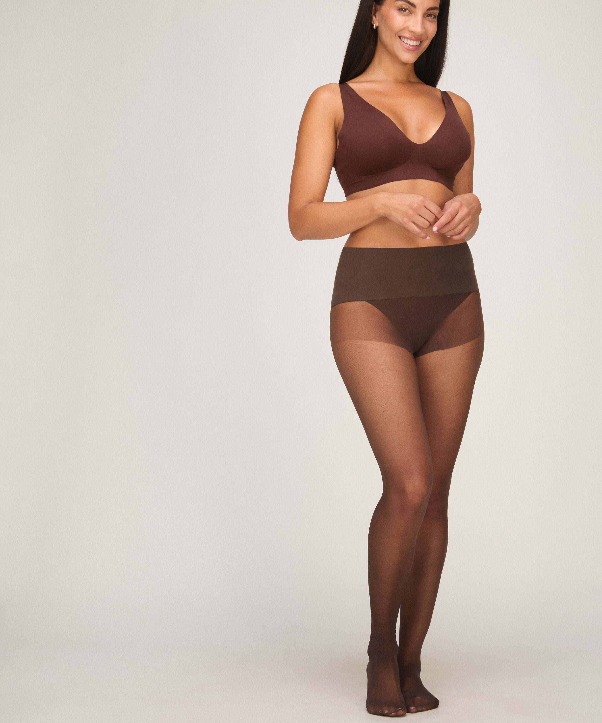 Tight 20 Denier Seamless Velver Touch, Brown