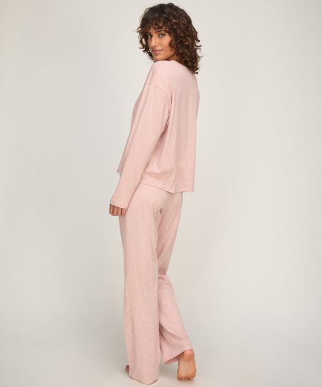 Pyjamaset Cotton , Pink