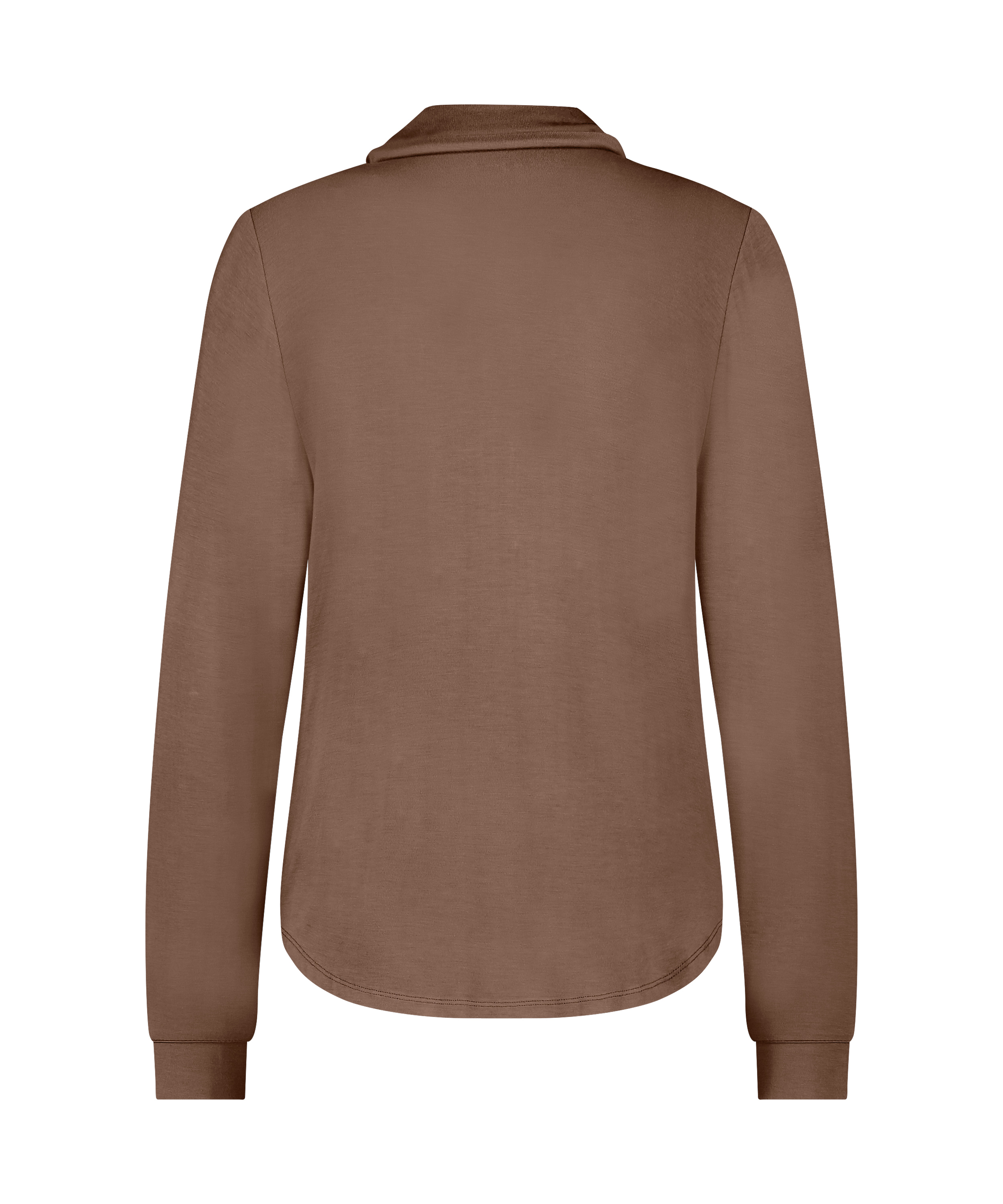 Essential Jersey Long-Sleeved Jacket, Brown, main