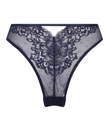 Clara High Leg Brazilian, Blue