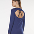 HKMX Strappy Basic Long-Sleeved Sports Top, Blue