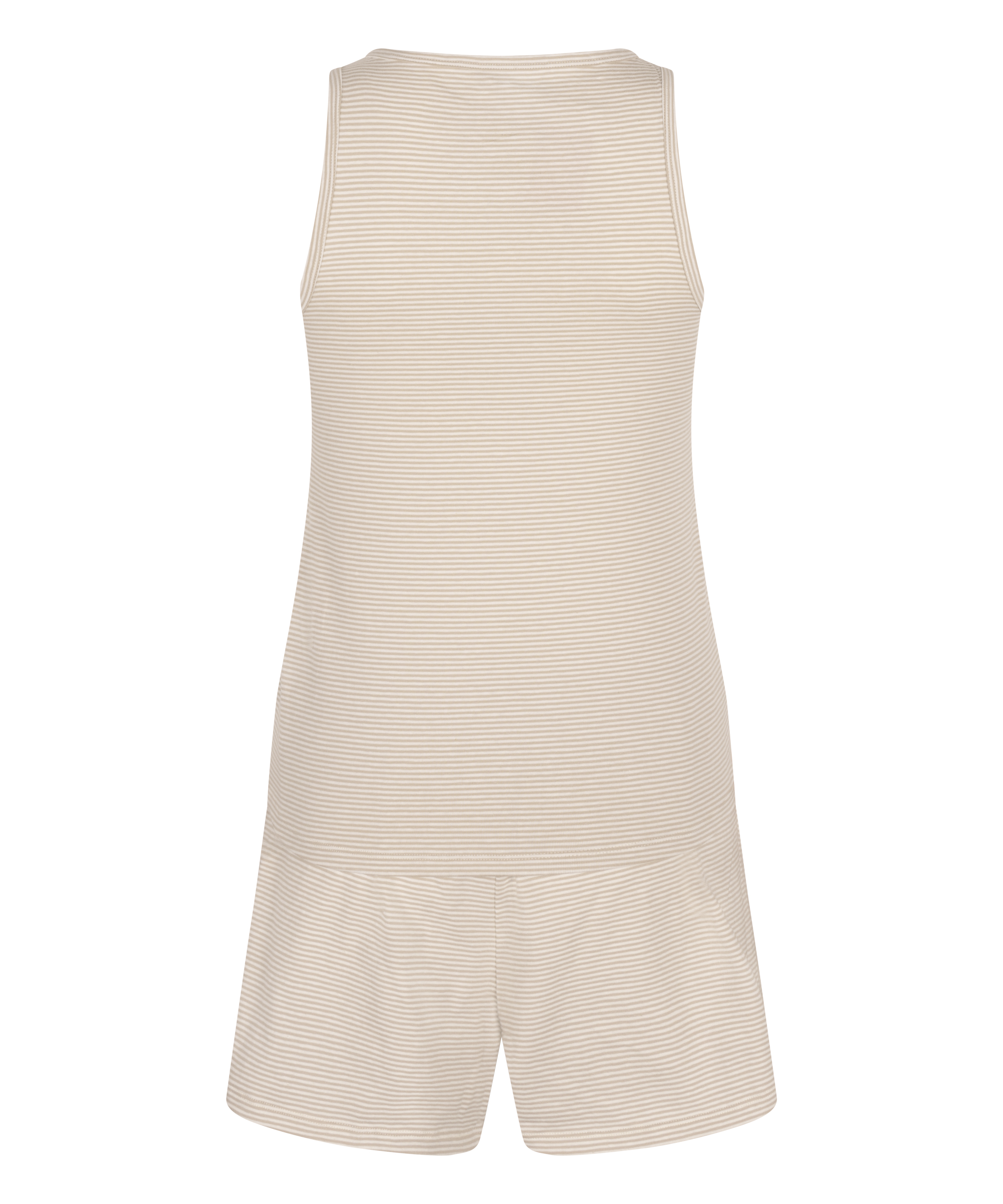 Pyjamaset Singlet Jersey, Beige, main