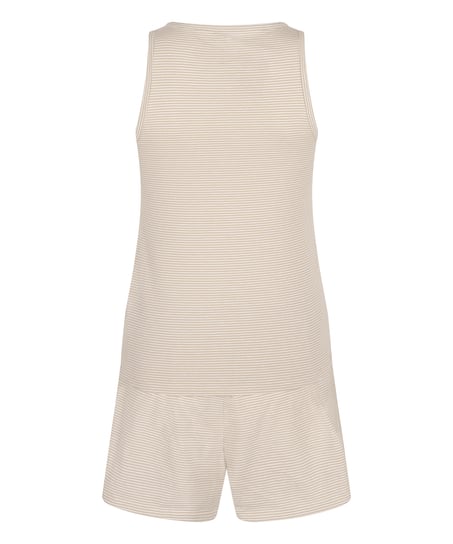 Pyjamaset Singlet Jersey, Beige