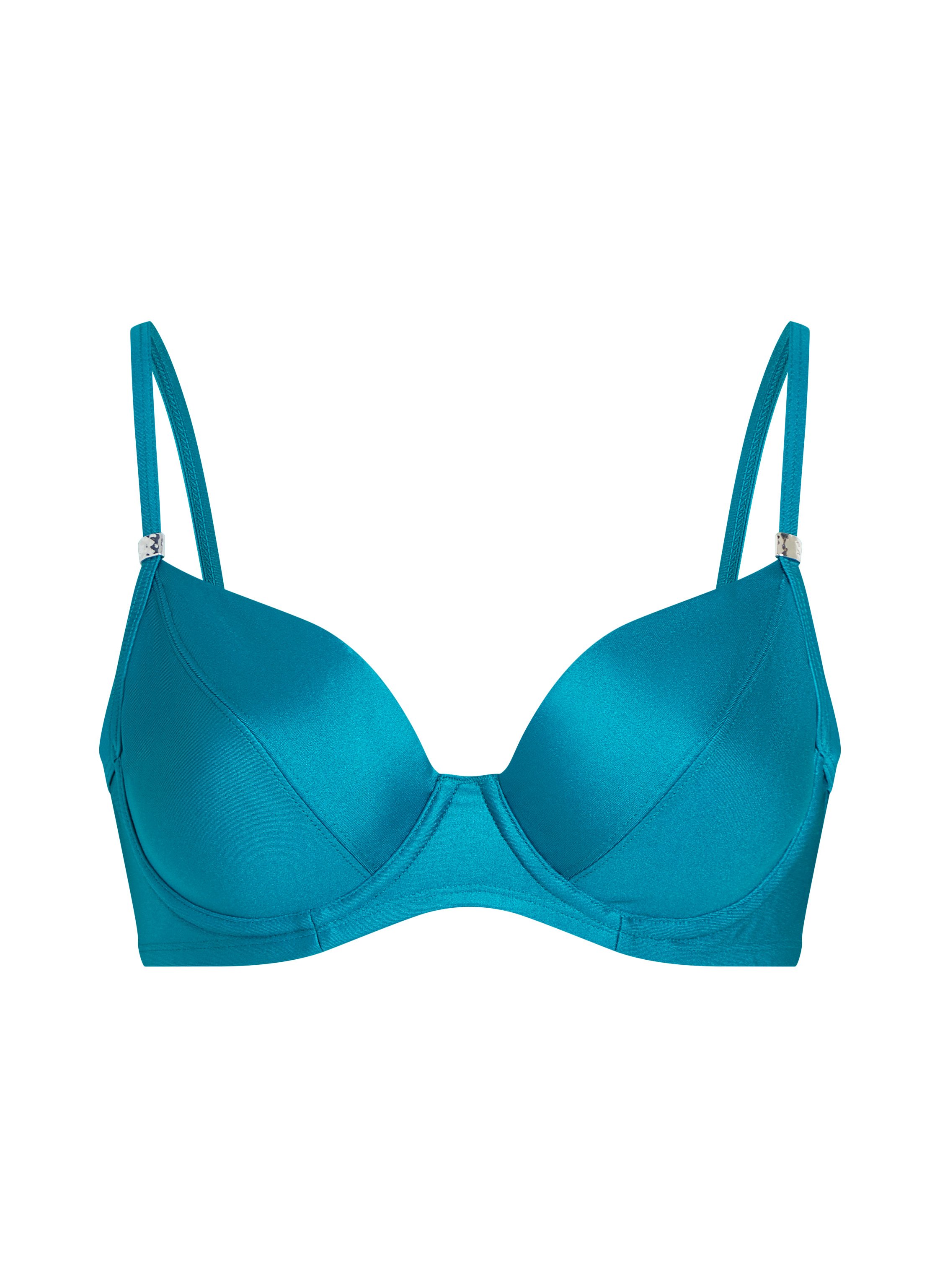Aqua Non-Padded Underwired Bikini Top, Green, main