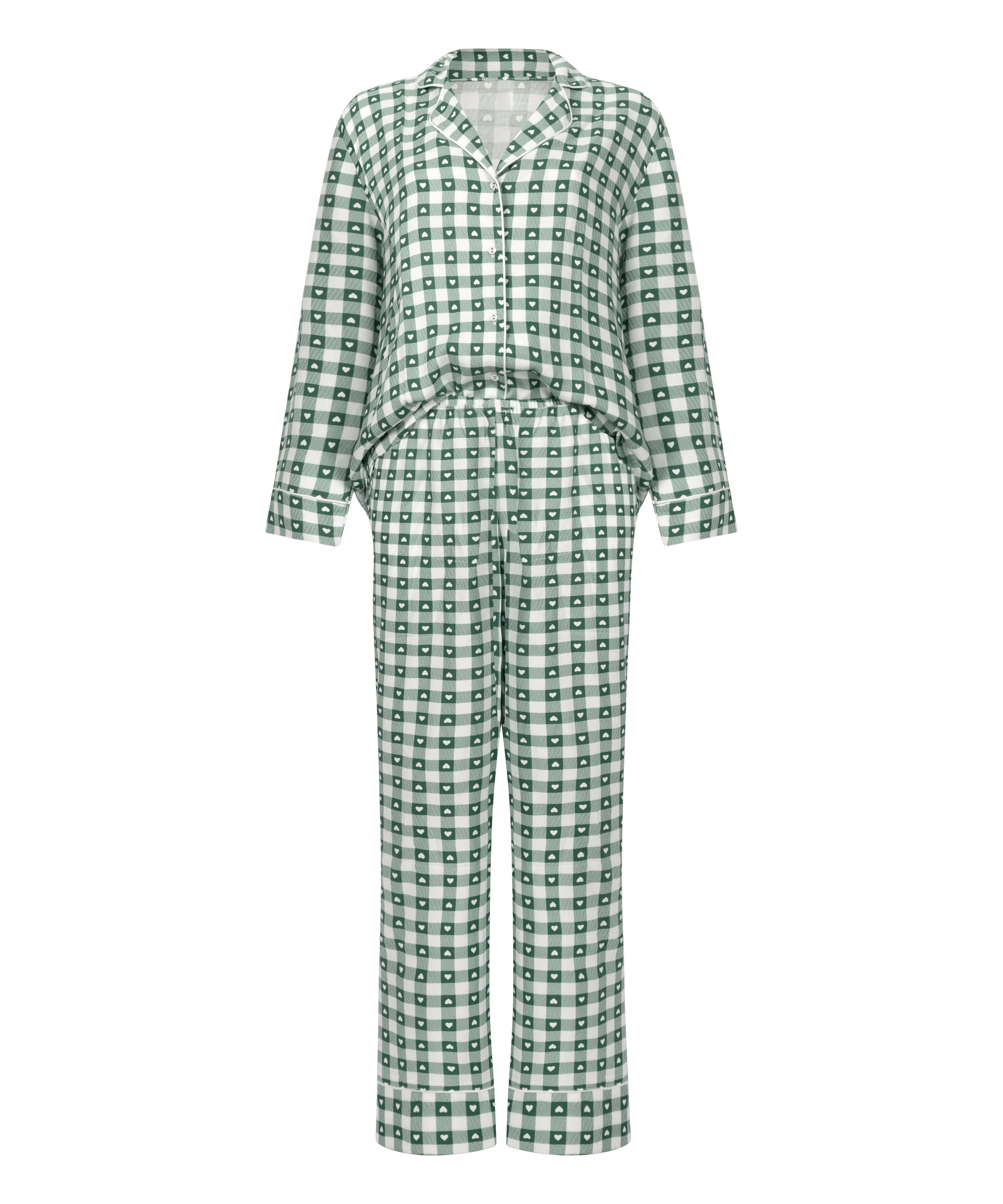 Pyjamaset Twill, Green, main