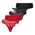 5-Pack Fashion Brazilian, Red