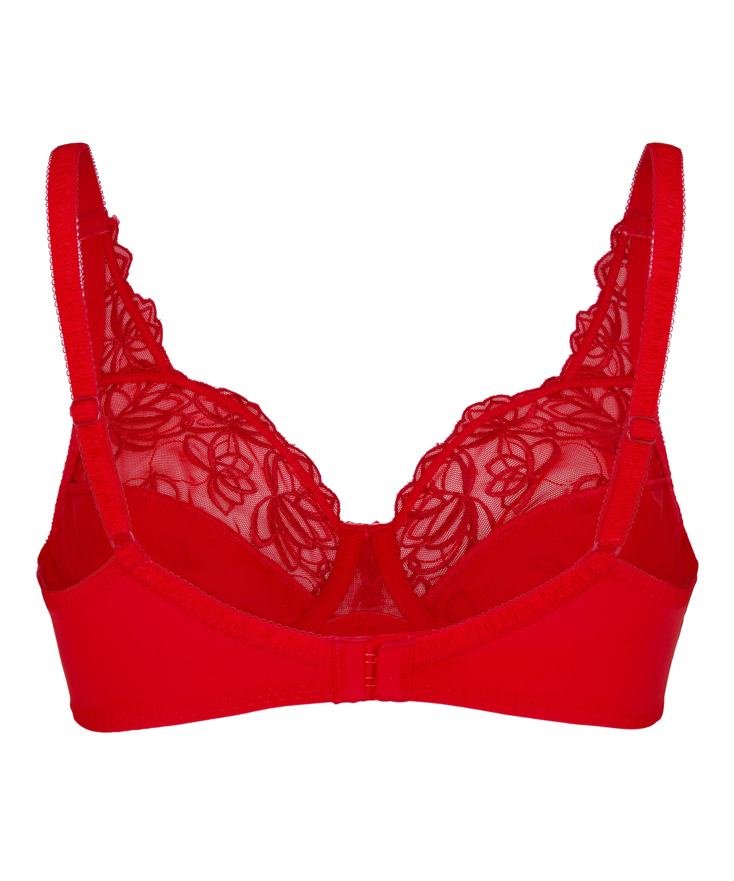 Diva Non-Padded Underwired Bra, Red, main