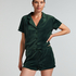 Velvet shorts, Green