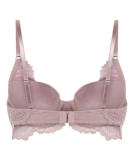 Essie Padded Underwired Longline Bra, Purple