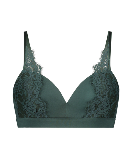 Alexa Padded No-Wire Bra, Green