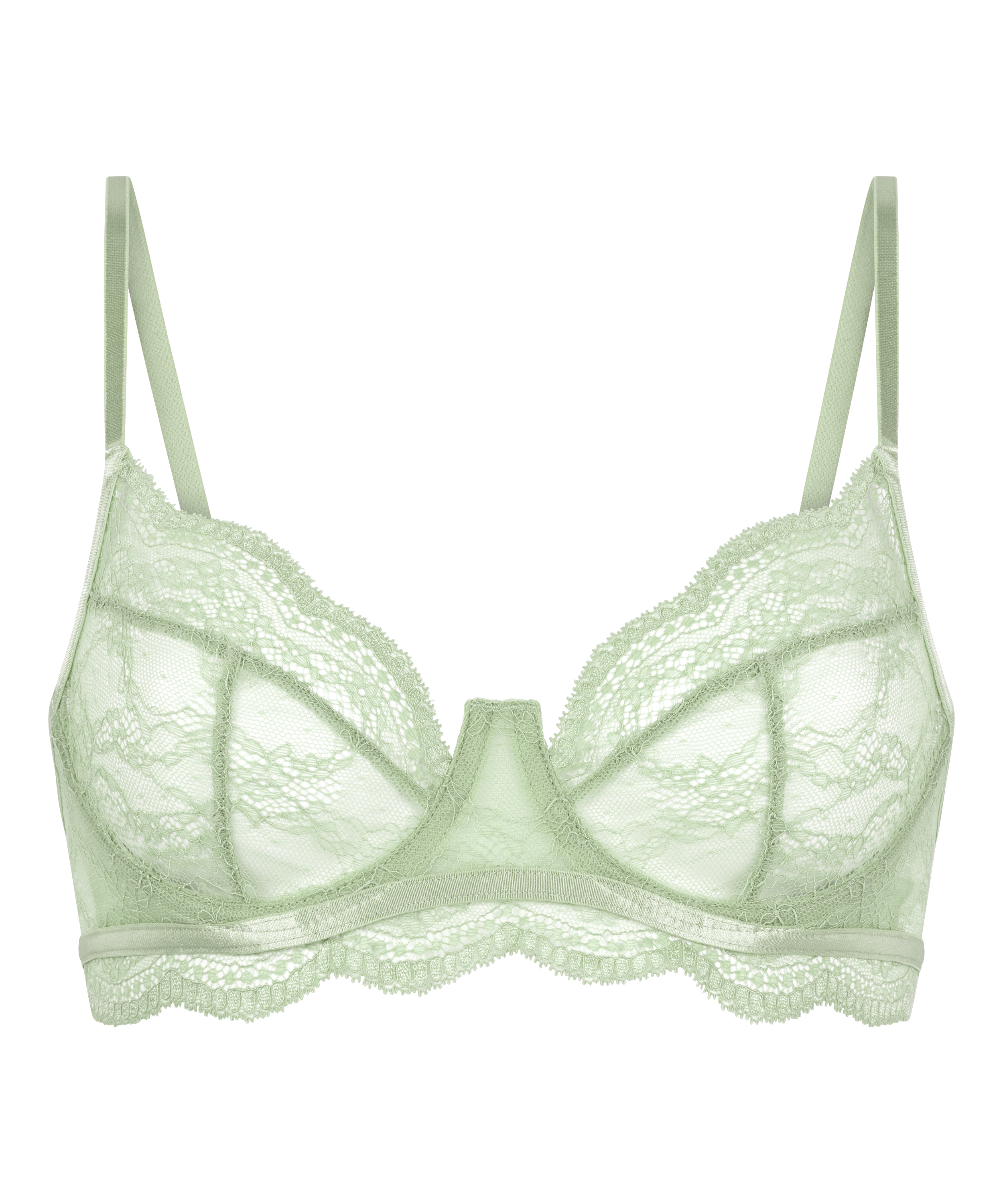Isabelle Non-Padded Underwired Bra, Green, main