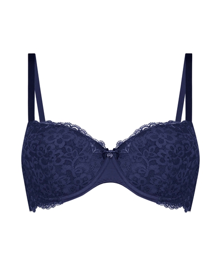 Marine Padded Underwired Bra, Blue