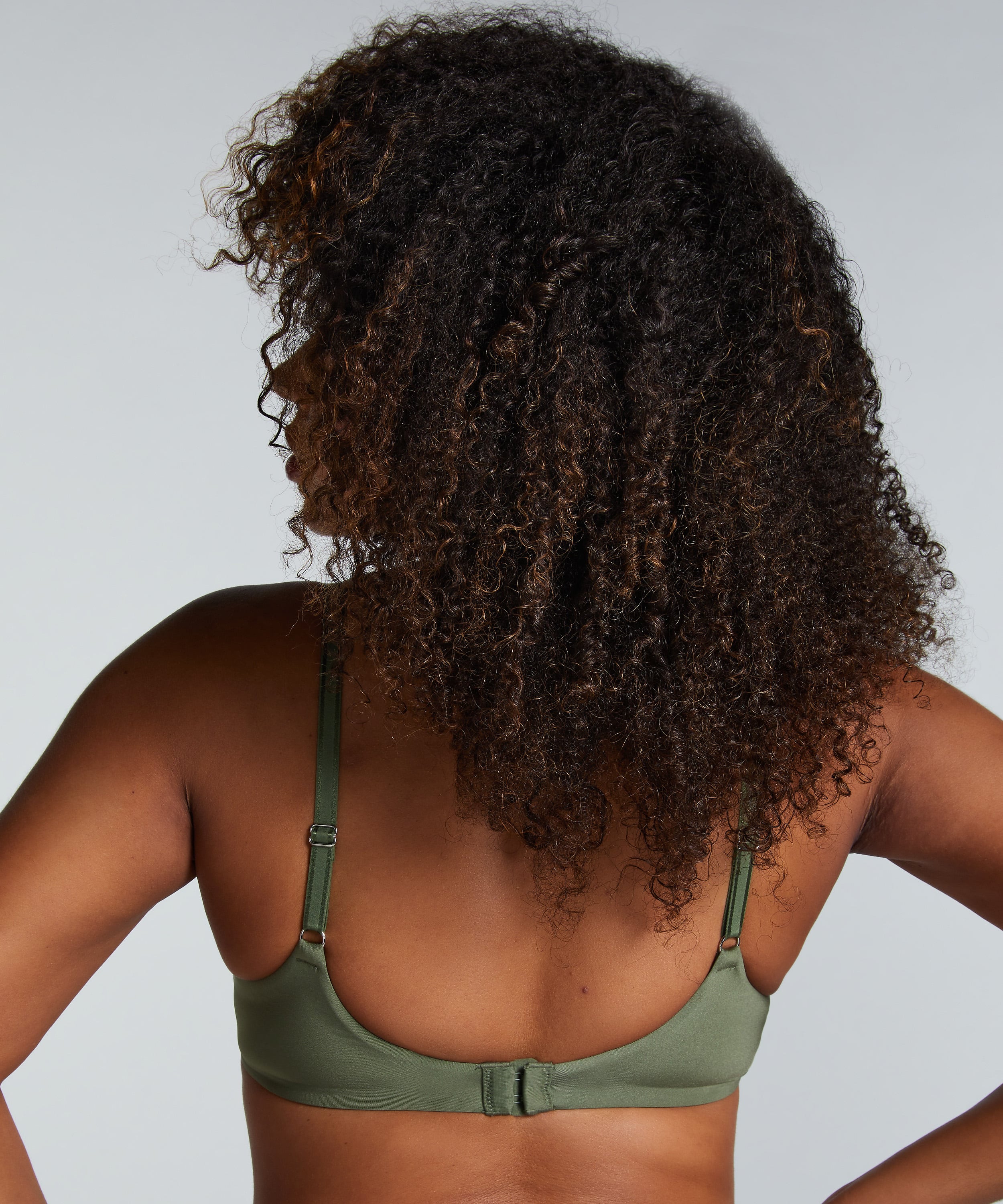 Mona padded non-underwired bra, Green, main
