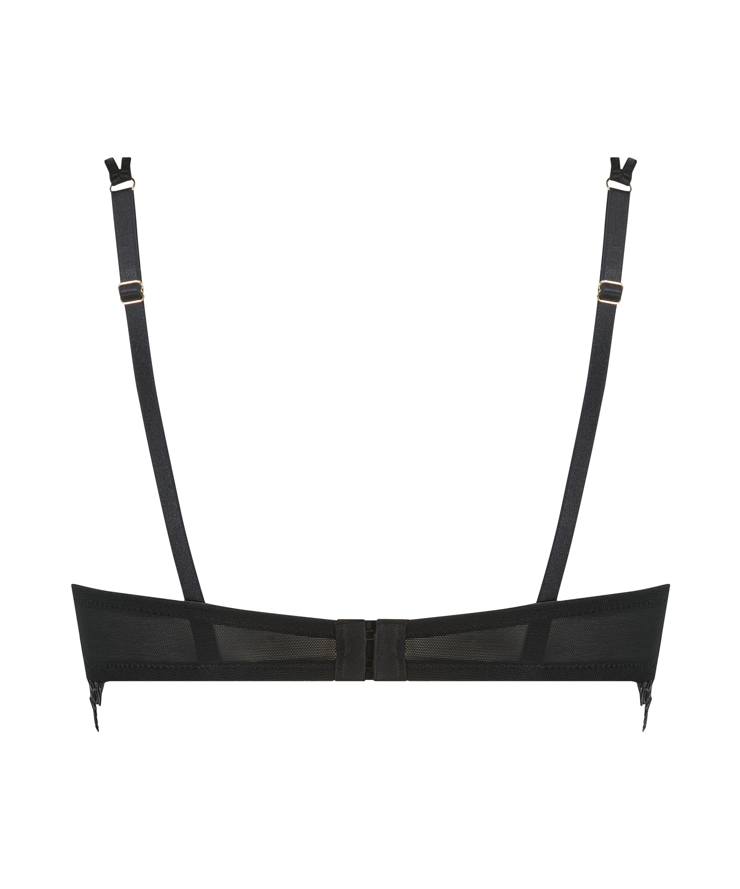 Mila Non-Padded Longline Underwired Bra, Black, main