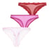 Valentine Thong 3-Pack Giftset, Red