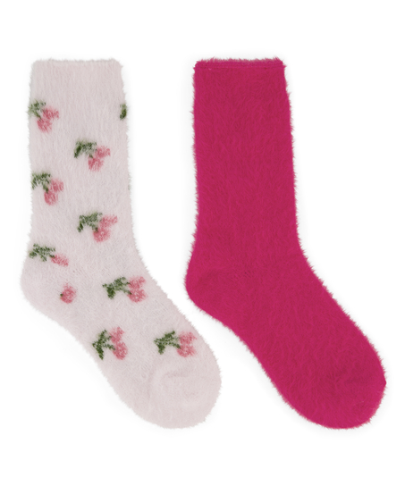 2 pairs of socks Cosy, Pink
