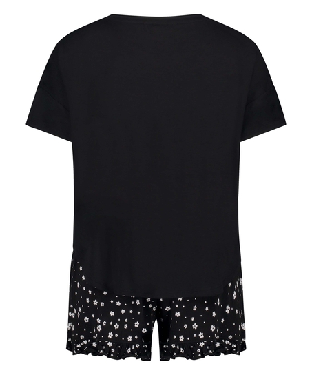 Short Pyjama Set, Black