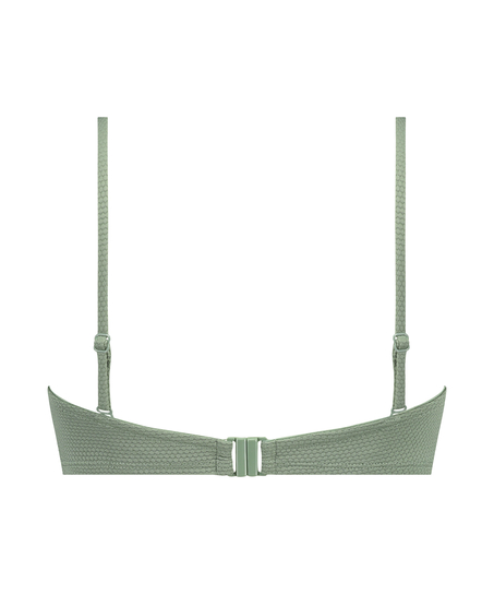 Scallop push-up underwired bikini top Cup A - E, Green