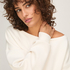 Top Viscose Boatneck, White