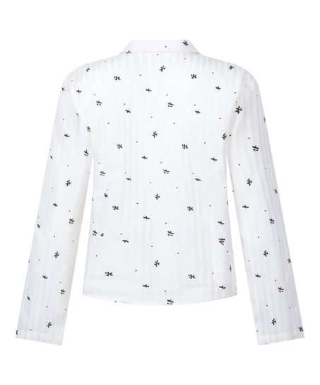 Jacquard Jacket Longsleeve, White