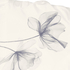 Kimono Long Satin Floral, White