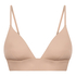 Smooth Triangle Bralette, Beige