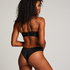 Luna Padded Underwired Longline Bra, Black