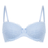 Teddy Padded Underwired Bra, Blue