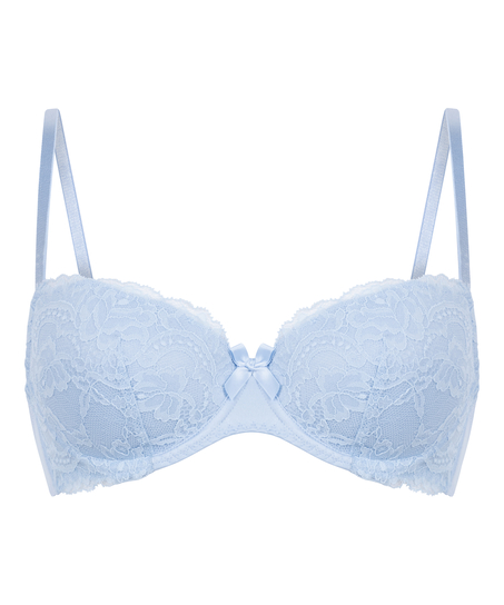 Teddy Padded Underwired Bra, Blue