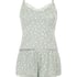 Lace Jersey  Pyjama Set, Green