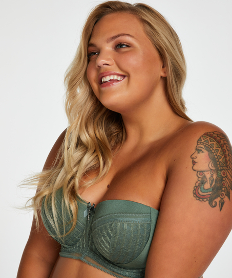 Kriss padded strapless underwired bra I AM Danielle, Green