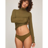 super soft Turtleneck shirt with Cashmere, Brown